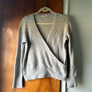 Madewell faux wrap sweater